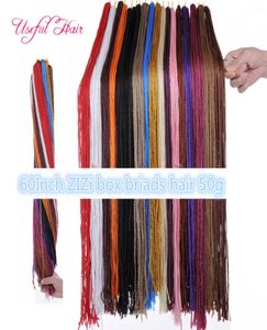 quality Stretched Length 60inch ZIZi crochet braid hair extensions 3x box braids synthetic braiding micro boxes braided marle3082058