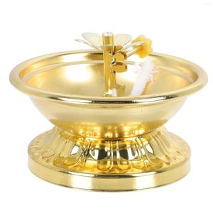 Candle Holders Ghee Lamp Holder Alloy Butter Metal Scented Tea Decorative Altar Supplies