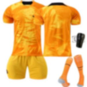 Soccer Jerseys Men's Tracksuits 2223 Nederländerna Home Orange No.4 Van Dik No.10 Memphis Football Jersey Set World Cup