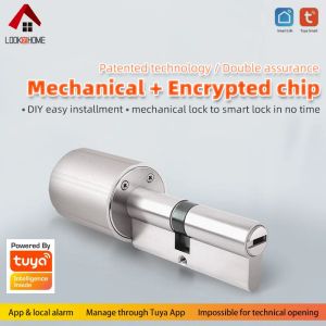 Lock LOOKATHOME WEIMA Original TUYA Smart Lock Core Cylinder Electronic Wireless WiFi Zigbee Lock Core Intelligent Encryption Door