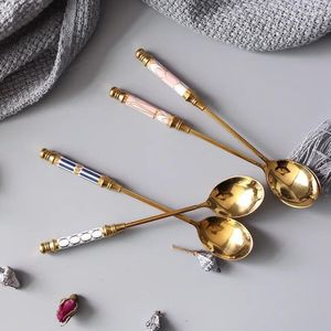 Dog Apparel Stainless Steel Coffee High Quality Spoon Korean Creative Mixing Small Dessert Milk Tea