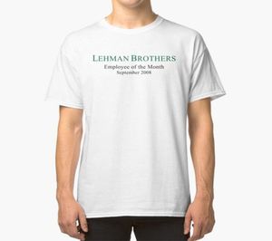 Lehman Brothers Polityczny humor t shirt Big Banks Wall Street zabawna parodia żart amerykański men039s tshirts3636229