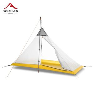 Tenda wididea ao ar livre malha respirável interna 20d nylon solanese de camarada para caminhada Ultralight abrigo Pesca de viagem para dormir acampamento 240329