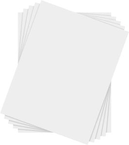 Estoque 10 folhas Tamanho A5 Espessura de 2 mm Kraft Papel Placa para uso pesado Cardstock White Fardboard para Backing de moldura de fotos de scrapbooking