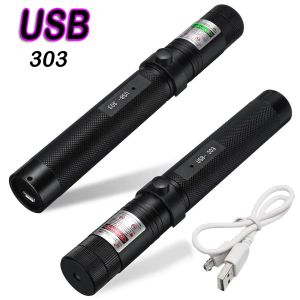 Punters Batteria laser verde USB ad alta potenza incorporata nella vista laser rossa 10000m da 5 MW Laser Focus 303 Combinazione