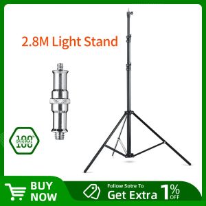 Monopods Quick Installation 280cm Heavy Duty Impact Air Cushioned Video Studio Light Stand Tripod for Studio Photography Flash,softbox