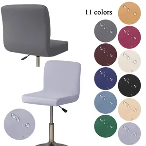 Chair Covers Selling Waterproof Short Back Solid Color Bar Stool Stretch Classic Home El Cover