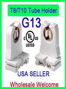 UL Listed Nonshunted T8 Lamp Holder Ruixin Socket Tombstone for LED Fluorescent Tube Replacements Turntype Lampholder 20Pack6604171