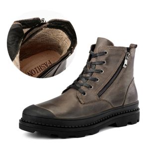 Botas botas de couro genuíno masculino macio de inverno botas de inverno sapatos de moda botas de motocicleta sapatos machos botas de tornozelo adulto