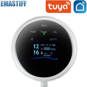Detektor Tuya WiFi Gas LPG Lecksensor Alarm Fire Security Detektor App Control Smart Home Leckage Sensor Support Smart Life App
