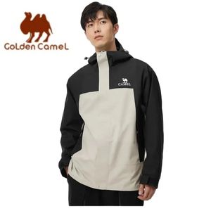 GOLDEN CAMEL Hiking Jackets Men and Women Hard Shell Single Jacket Layer Windbreakers Waterproof Mountaineering Mens Rain Coats 240320