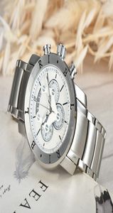 Varumärkesdesigner Mens Watch Bvlgar Luxury Mens Watch Steel Belt Fashion Retro Guldklockor snidade Philip Man Casual Wristwatches1963819