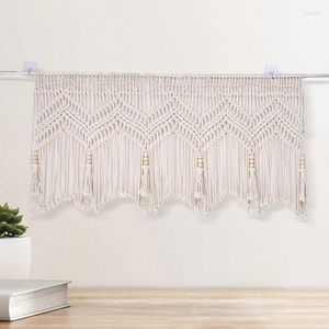 Tapestries Macrame Door Curtain Tapestry Handmade Cotton Rope Bohemia Art Bedside Walling Hanging Boho Decoration