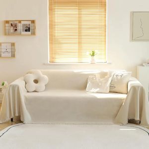 Stol täcker soffa för 3 kudde soffa tvättbar dekorativ sektion mjuk chenille blandning slipcovers 91 x 134 