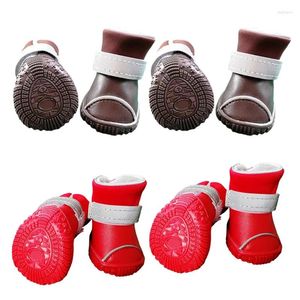 Dog Apparel Nonslip Cat Socks Booties Outdoor Waterproof Shoes With Rubber Sole Pet Protector For Small Large