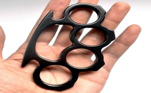 New Gilded Thick 13mm Steel Brass Knuckle Duster Color Black Plating Silver Hand Tool Clutch High Quality 1703 Z24289768