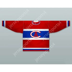 GDSIR Custom Red 1913-15 Montreal Hockey Jersey New Top ED S-M-L-XL-XXL-3XL-4XL-5XL-6XL