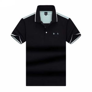 Designer Polo Shirt Mens Polos Tshirt Bosss Fashion Luxury Brand Casual Business Golf T-Shirt Pure Cotton Botton Corte Hermes T Shirts 2024 Summer Top