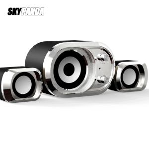 Speakers USB + AUX Wired Computer Speakers A Set Bass Reinforcement Speakers for Laptop Desktop Phone 11W 3D Audio Multimedia Loudspeaker