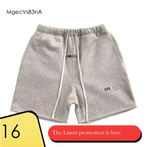 Top -Qualitätsnebel -Ess -Mode -Reflexion Alphabet 100% Baumwolle Streetwear Lose Sportshorts 579