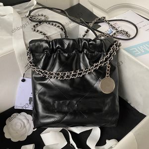 10A 22 Тота Оригинальная качественная сумка для магазина Tote Tote Trash Small Bag Mini Bag Luxury Женская дизайнерская кошелька цепные сумочки Touts сумки подлинные кожаные сумки C Crossbod