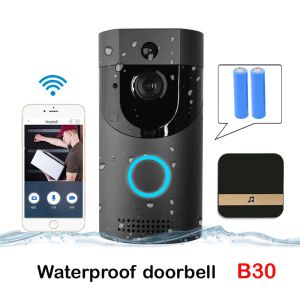 Türklingeln Smart Video Doorbell wasserdichte Abdeckung Nachtsicht Home Security TF Karten Speicher Kamera Digitales visuelles Gegenstand WLAN -Türglocke