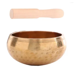 Bowls Music Bowl Sound Bar Meditation Rod Copper Sing Wood Singing Yoga