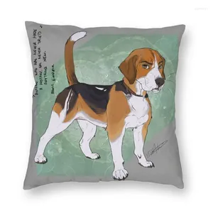 Kudde cool beagle hund omslag soffa heminredning husdjur älskare fyrkantig fall 40x40 cm