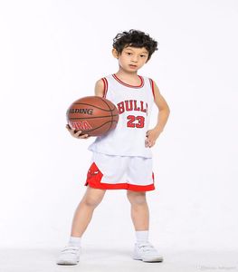 男の子のためのキッズバスケットボールジャージー幼児幼児バスケットボールジャージーTシャツETショーツユーススモール安いカスタマイズ1613401