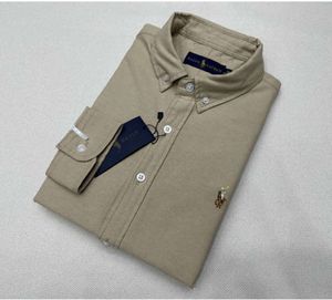 2024 Mens Casual Polo S Mula Lonja Primavera e Autumn Cotton Oxford non Iron Slim Paul Camisa formal de alta qualidade Motion Corrente Ikhb