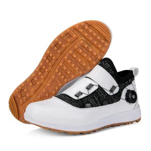 Stövlar Golfskor Herrens högkvalitativa vattentäta kvinnors golfskor Non Slip stuffsäker Blue White Black Men's Sports Shoes 3646