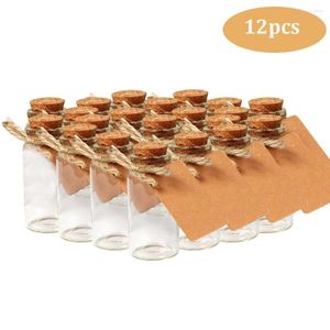 Gift Wrap 25ML Mini Glass Bottle With Cork Clear Wish Hanging Decoration Wedding Centerpiece Favors Jar Decor