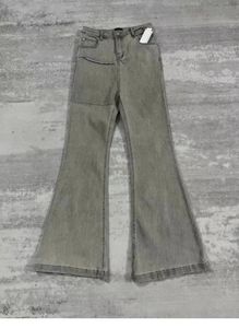 RO Style angustiado com retalhos lavados jeans largos American Retro Fashion Wide Pants Harajuku Style Hip Hop Troushers 240322