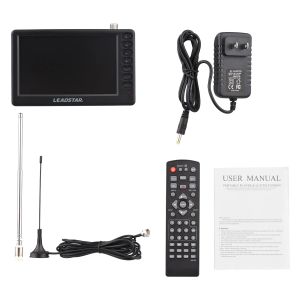 Radio LeadStar D5 ATSC Digital TV Player 5INCH Экран Портативный карманный телевизионный автомобиль FM Radio TF Card U Диск воспроизведение с пультом дистанционного управления