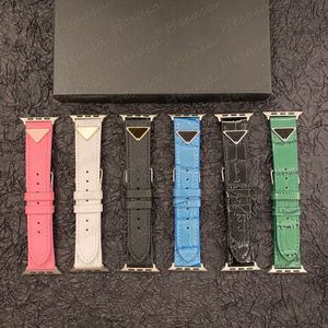 Retro Triangle Design tiras inteligentes Banda de relógio para iwatch 8 9 7 6 5 5 4 3 2 SE Classic Leather Bracelet Wrist Watch Relógio Substituição da faixa de pulso 38mm 40mm 41mm 42mm 45mm
