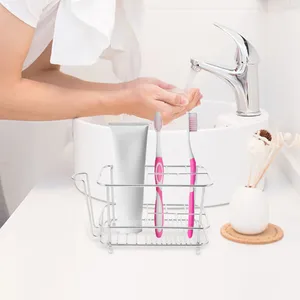 Kitchen Storage Stainless Steel Toothbrush Holder Bathroom Rack Accessories Accessory Decor