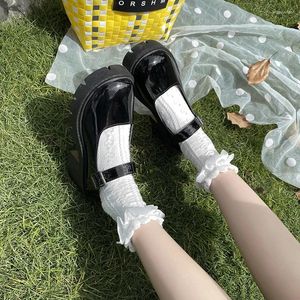 Dress Shoes 2024 Women Mary Jane Woman Vintage Girls High Heel Platform Lolita Japanese Style College Student Big Size 43