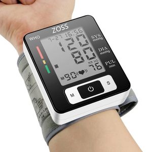 ZOSS English or Russian Voice Cuff Wrist Sphygmomanometer Blood Presure Meter Monitor Heart Rate Pulse Portable Tonometer BP6873118