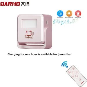 Detector Darho Wireless Doorbell Home Shop Security Pir Motion Shop Store Welcome Chime Sensor Sound Alarm Remote Control Smart Door Bell