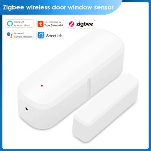 Rilector Tuya Zigbee Sensore Finestra Smart Home Porta wireless Open / Closecter Detector Smart Life / Tuya App Control di app tramite Alexa Google Home