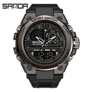 Tactical Outdoor Sports Shockproof Watch Multi functional Waterproof Night Light Electronic Watch for Male and Female Students