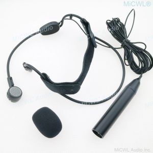 Microfones Profissional Dinâmico ME3 Microfone XLR 3pin Phantom Power Head Wear Mic para Cable Mixer 5M