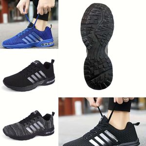 Top New Breathable Air Cushion Sneakers Men Striped Athletic Shoes for Running, Basketball, and Gym Workouts - Wear-resistant outdoor