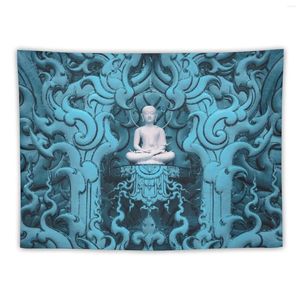 Tapissries Blue Buddha Tapestry Estetic Decoration Anime Decor