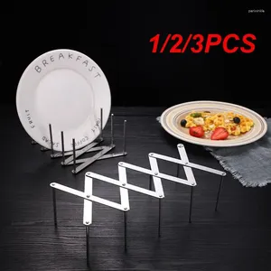 Kitchen Storage 1/2/3PCS Organizer Pot Lid Rack Stainless Steel Spoon Holder Cooking Dish Pan Cover Stand Multifunctional