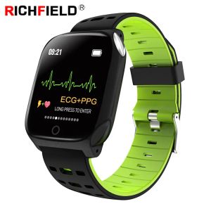 Pulseiras ECG PPG Monitor Médico Saúde Smart Wrist Fitness Bracelet Sleep Tracker Pressão Branda Smart Bandwatch Smartwatch