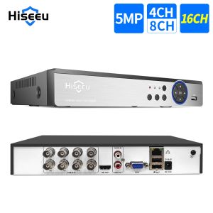 Recorder Hiseeu 4CH 8CH 16CH 1080P 5 w 1 DVR wideorejestrator dla kamera AHD anawa kamera IP P2P NVR System Cctv DVR H.264 VGA HDMI