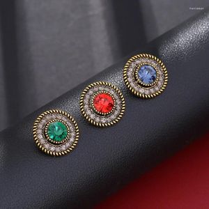 Broches vintage mini redondo broche de moda liga shinestone lapela pinos de terno de colarinho de colarinho para homens homens jóias acessórios de jóias