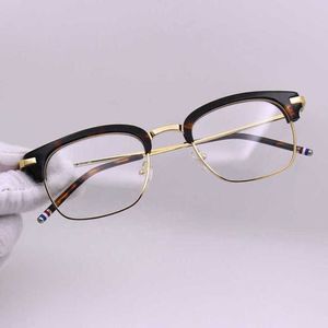 2024 Najlepsze projektanci 10% zniżki na luksusowe projektanty Nowe okulary przeciwsłoneczne dla mężczyzn i damskich 20% zniżki TB-707 Metal Fashion Wersja Koreańska Myopia Spektakl Ultra Light Optical ramka