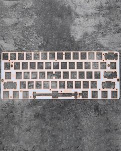 60 Aluminum Mechanical Keyboard glass fiber Plate support gk61 gk61s gh60 only support plate mounted stabilizer LJ2009227881546